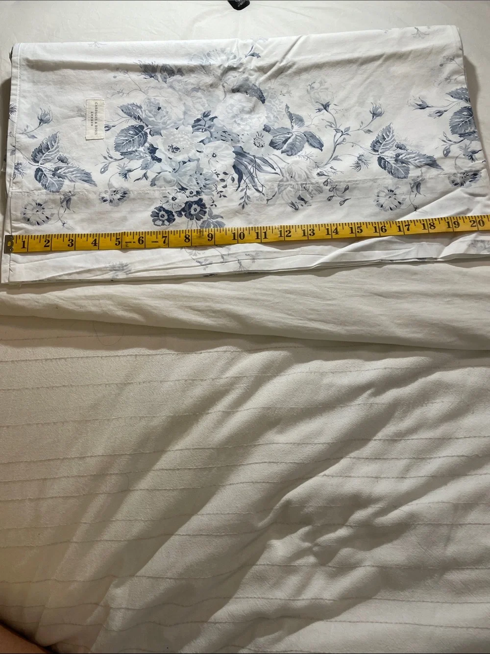 Cabbages & Roses Blue Floral 100% Cotton King pillowcases- Classic Floral Print